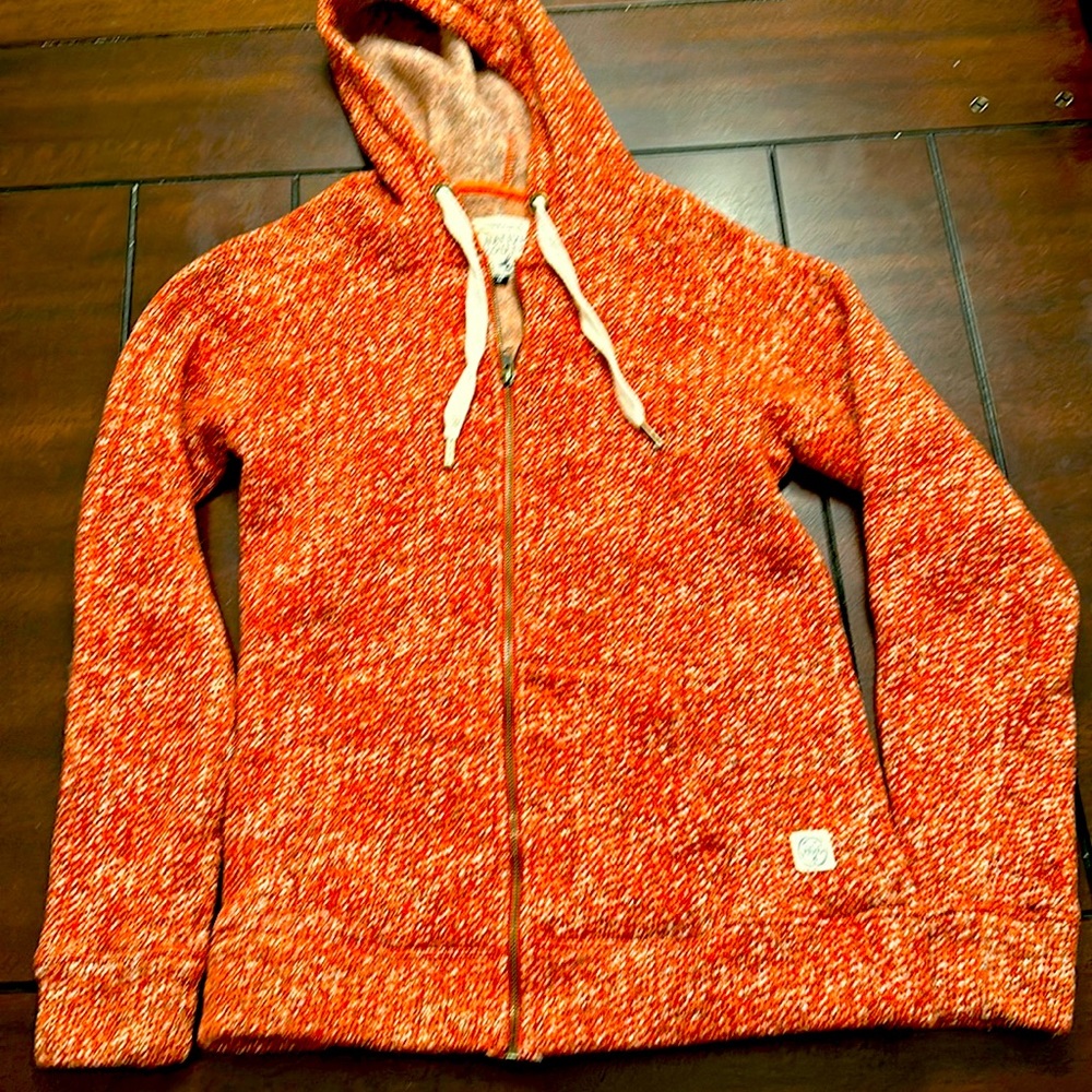 NATIVE YOUTH Knit Effect Fleece Zip Hoodie